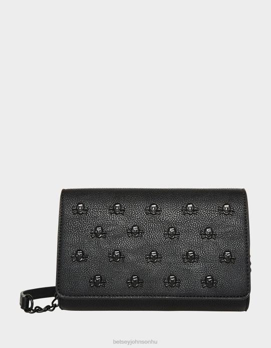 nők Betsey Johnson xo koponya kereszttest fekete kiegészítők VFJ6S226