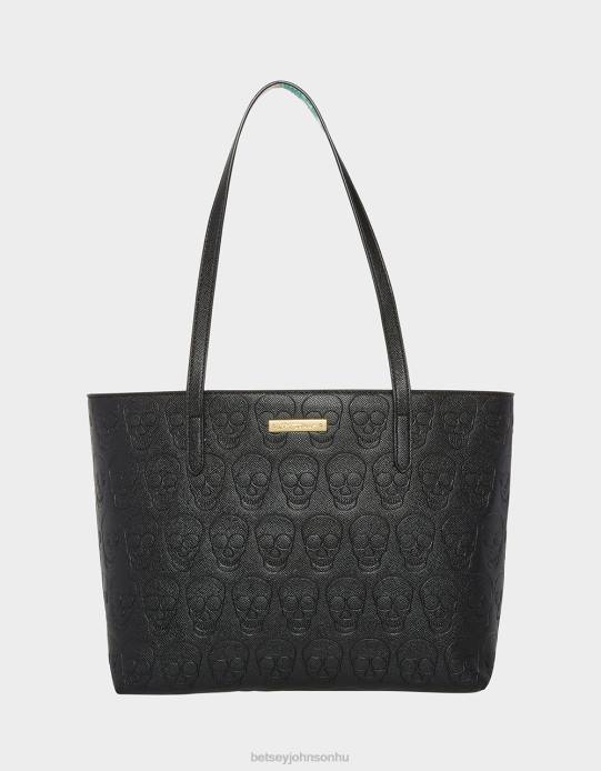 nők Betsey Johnson xo koponya tote fekete kiegészítők VFJ6S216