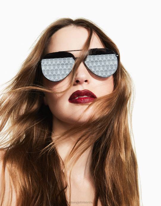 nők Betsey Johnson az apró betűs napszemüveget fekete kiegészítők VFJ6S375