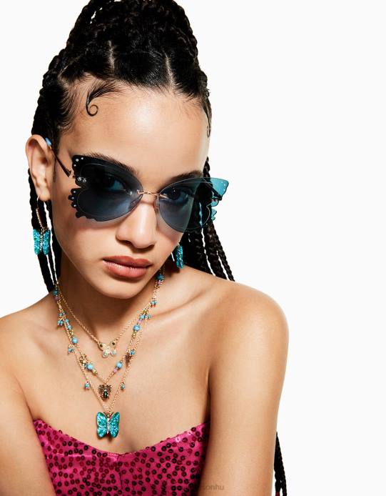 nők Betsey Johnson repülés napszemüveget kék kiegészítők VFJ6S369