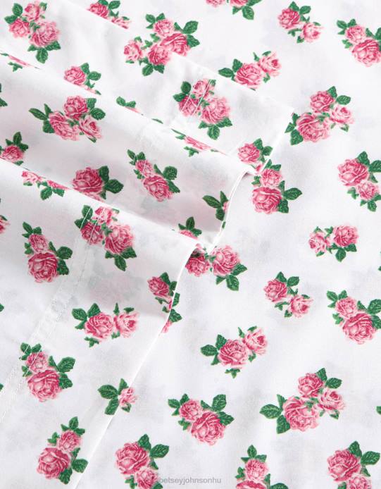 egynemű Betsey Johnson apró rózsaszín rózsák királynői lepedőkészlet több kiegészítők VFJ6S401