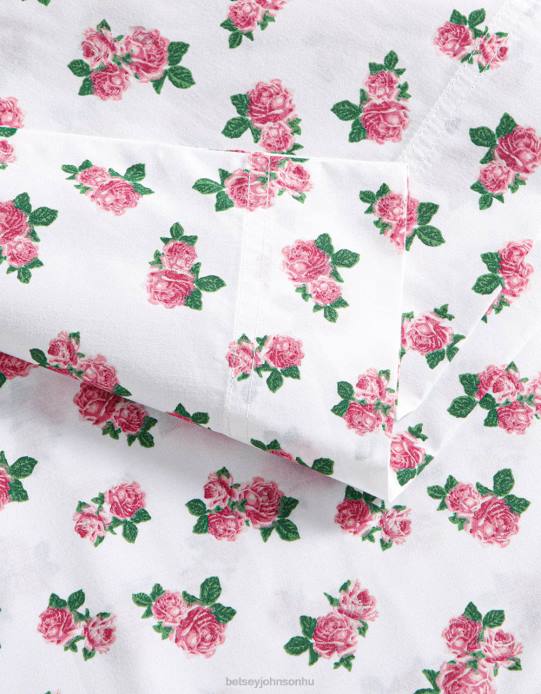 egynemű Betsey Johnson apró rózsaszín rózsák királynői lepedőkészlet több kiegészítők VFJ6S401