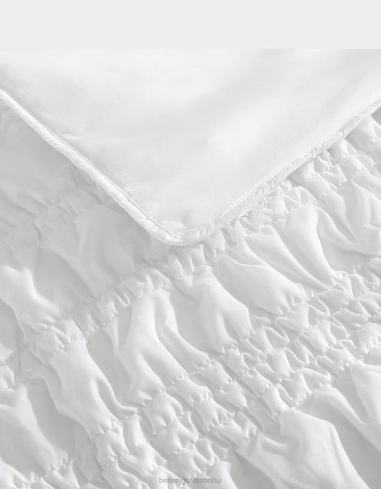 egynemű Betsey Johnson budoár tömör fehér full queen paplan álszett több kiegészítők VFJ6S419