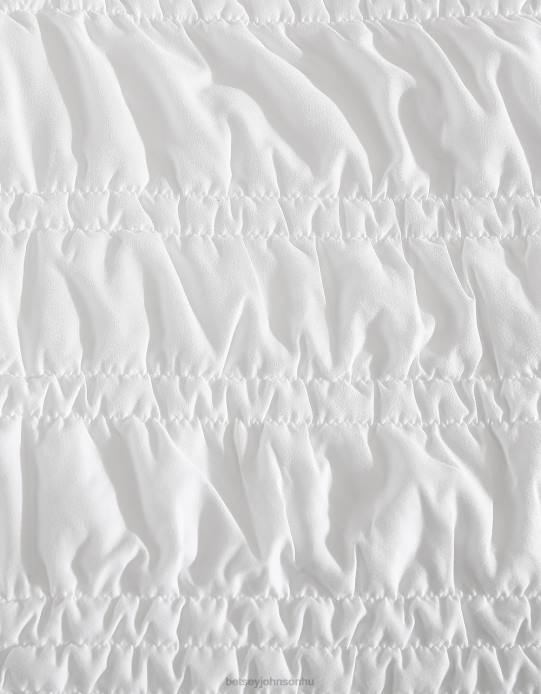 egynemű Betsey Johnson budoár tömör fehér full queen paplan álszett több kiegészítők VFJ6S419