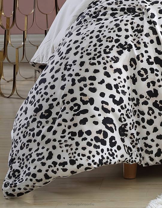 egynemű Betsey Johnson teljes királynő vigasztaló készlet víz leopárd kiegészítők VFJ6S404