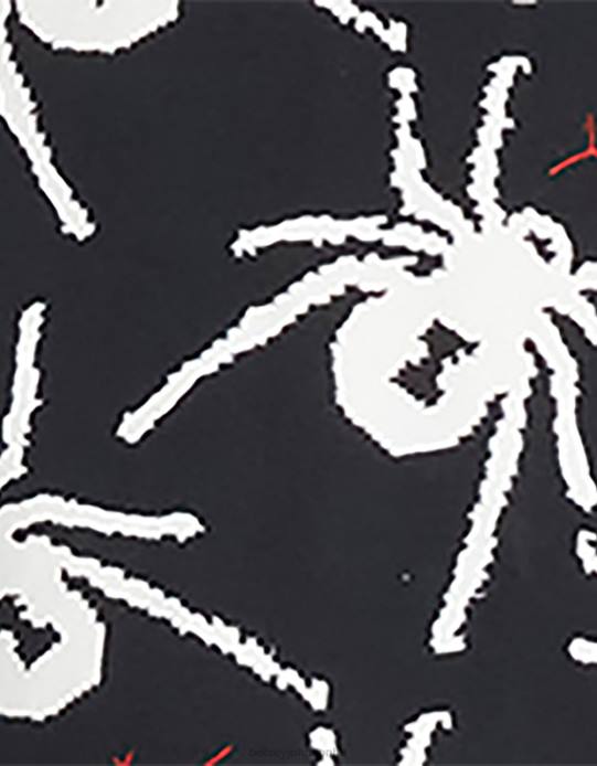 nők Betsey Johnson 80. bash fűző raglán felső fekete-fehér ruházat VFJ6S305