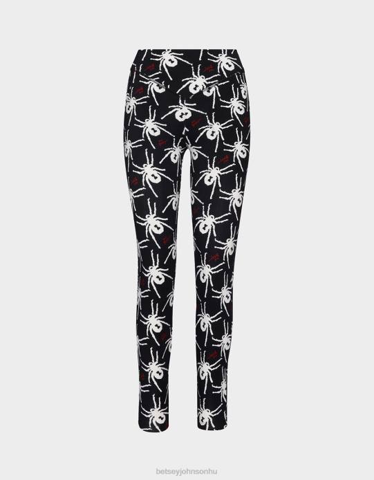 nők Betsey Johnson 80. bash második bőr legging fekete-fehér ruházat VFJ6S304