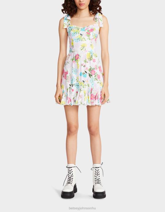 nők Betsey Johnson Tulluah mini ruha fehér ruházat VFJ6S265