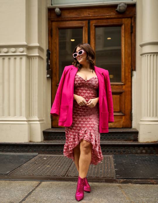 nők Betsey Johnson kiégett bársony szívű midi ruha rózsaszín ruházat VFJ6S308