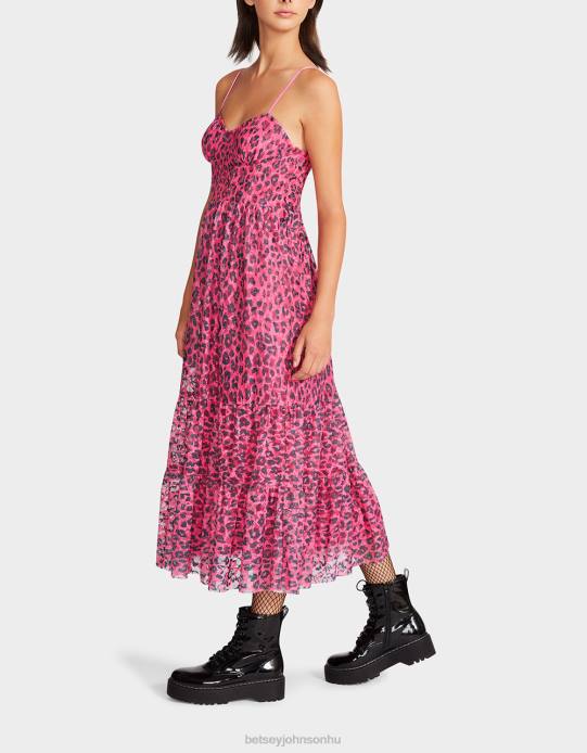 nők Betsey Johnson vad n out stretch csipkefűző midi hot rózsaszín ruházat VFJ6S276