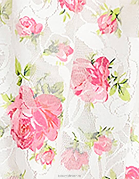 nők Betsey Johnson virágos overload maxi ruha fehér ruházat VFJ6S274